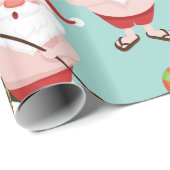 スタンドアップパドルボーディングサーフィンサンタ ラッピングペーパー (ロールコーナー)