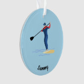 スタンドアップパドルボーディング オーナメント (正面)