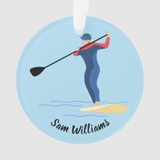 スタンドアップパドルボーディング オーナメント (正面)