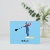 スタンドアップパドルボーディング ポストカード (スタンド正面)