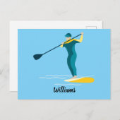 スタンドアップパドルボーディング ポストカード (正面/裏面)