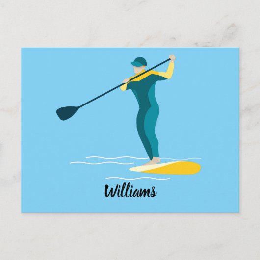 スタンドアップパドルボーディング ポストカード (正面)