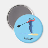 スタンドアップパドルボーディング マグネット (正面/裏面)