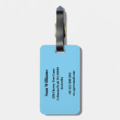 スタンドアップパドルボーディング ラゲッジタグ (裏面縦)