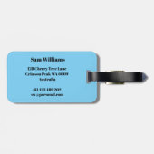 スタンドアップパドルボーディング ラゲッジタグ (裏面横)