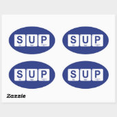 スタンドアップパドルボーディング 楕円形シール (シート)