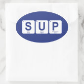 スタンドアップパドルボーディング 楕円形シール (バッグ)