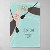 スタンドアップパドルボードアドベンチャーカスタムデザイン ポスター (正面)