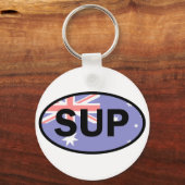 スタンドアップパドルボードオーストラリア国旗 キーホルダー (正面)
