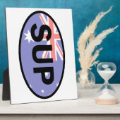 スタンドアップパドルボードオーストラリア国旗 フォトプラーク (側面)