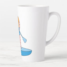 スタンドアップパドルボードレトロヴィンテージデザイン カフェラテマグ