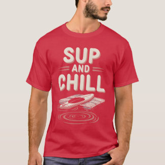 スタンドアップパドルボード SUP アドベンチャー ウォータースポーツ アウトドアギ Tシャツ