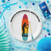 スタンドアップパドルボードSUP パーソナライズされた ペーパープレート (パーティー)