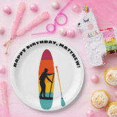 スタンドアップパドルボードSUP パーソナライズされた ペーパープレート (パーティー)