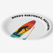 スタンドアップパドルボードSUP パーソナライズされた ペーパープレート (アングル)