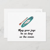 スタンドアップパドル – 贈答用アイディア ポストカード (正面/裏面)