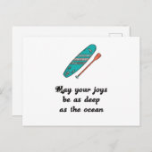 スタンドアップパドル – 贈答用アイディア ポストカード (正面/裏面)