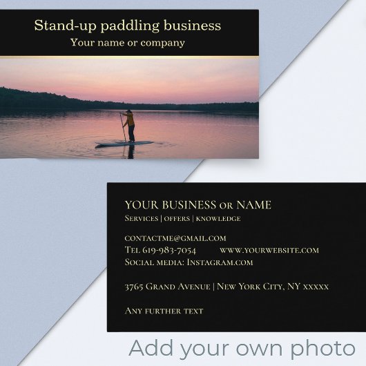 スタンドアップパドルSUPコーチインストラクター 名刺