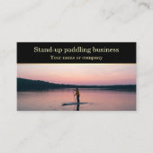 スタンドアップパドルSUPコーチインストラクター 名刺 (正面)