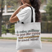 スタンドアロン引用文ホームスクールトートバッグ トートバッグ