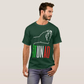 スタンドイタリアンイタリアイタリアンギフトの言葉 Tシャツ (正面フル)