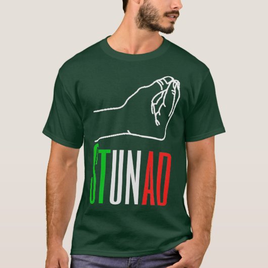 スタンドイタリアンイタリアイタリアンギフトの言葉 Tシャツ (正面)