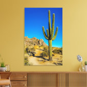 スタンドサボテン キャンバスプリント (インサイチュ (リビング))