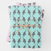 スタンドサーカス数々のゾウ色 ラッピングペーパーシート (インサイチュ)