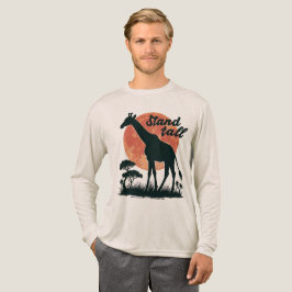 スタンドトール・キリン・シルエット・モチベーション・サファリ トライブレンドTシャツ
