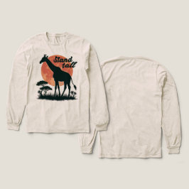 スタンドトール・キリン・シルエット・モチベーション・サファリ トライブレンドTシャツ