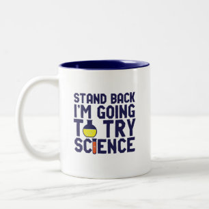 スタンドバックアイが科学のギークを試すおもしろい ツートーンマグカップ