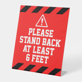 スタンドバック6足 台座サイン