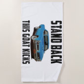 スタンドバックGTO蹴 ビーチタオル (正面)