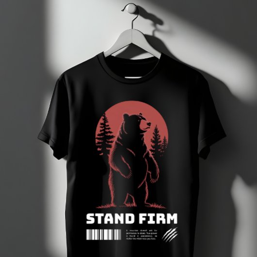 スタンドファームベア - 強さと荒野のグラフィック Tシャツ