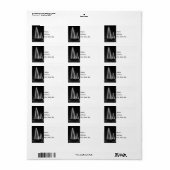 スタンドミュージック退役軍人ブリッジグレースケール ラベル (フルシート)