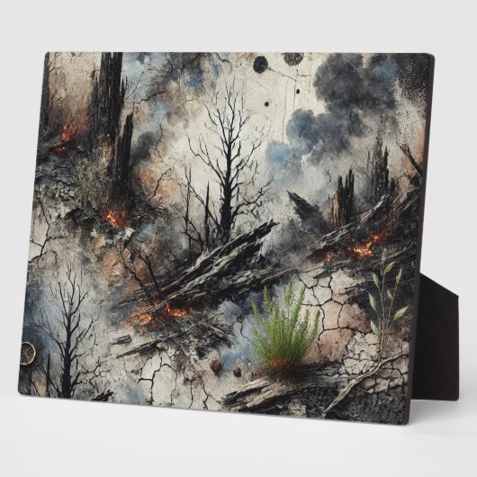 スタンド付きアートプレート フォトプラーク (側面)