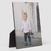 スタンド付きフォトプラークのプリント フォトプラーク (側面)