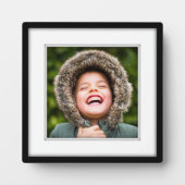 スタンド付きフォトプラークテンプレート影の象眼 フォトプラーク (正面)