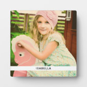 スタンド付き写真と名前プラークテンプレート フォトプラーク (正面)