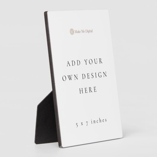 スタンド付き 5x7インチ プラーク (側面)