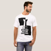 スタンド・ユア・グラウンド チェスのルーク Tシャツ (正面フル)