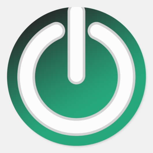 スタンバイのオン/オフ電源スイッチ ラウンドシール (正面)