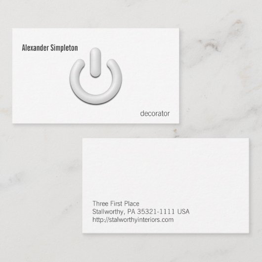 スタンバイの記号 名刺 (正面/裏面)