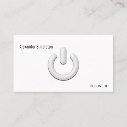 スタンバイの記号 名刺 (正面)