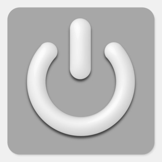 スタンバイ記号 スクエアシール (正面)