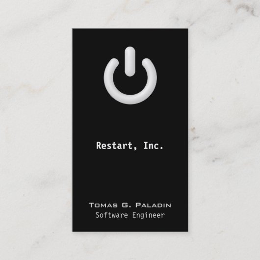 スタンバイ（オン/オフボタン） 名刺 (正面)