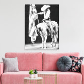 スタンピード祈りの言葉(ボールペン) キャンバスプリント (インサイチュ (リビング))