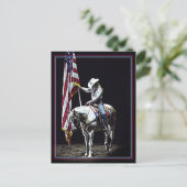 スタンピード祈りの言葉(赤、白、青縁ど) ポストカード (スタンド正面)