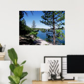 スタンピード貯水池 – タホー国有林 ポスター (ホームオフィス)