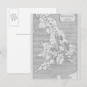 スタンフォードイギリスの地図 ポストカード (正面/裏面)